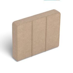 One Love Sactional side cover in Taupe Combed Chenille